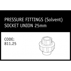 Marley Solvent Socket Union 25mm - 811.25